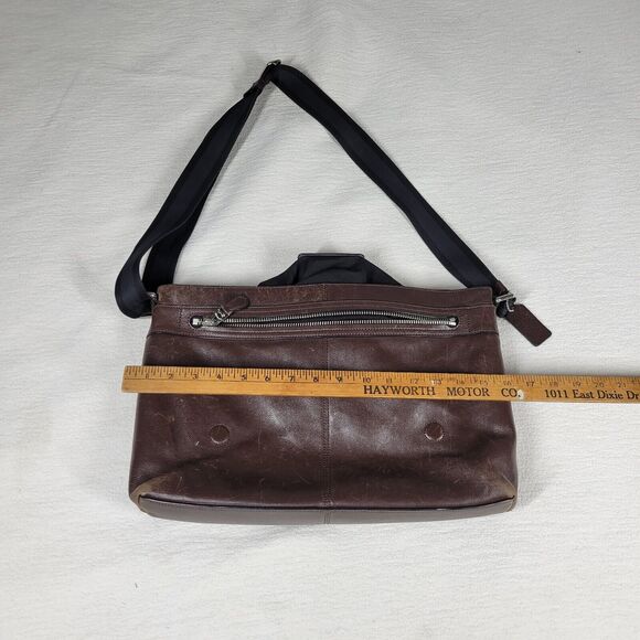 Coach Crossbody Laptop Bag Purse Womens Brown Designer Messenger Computer Work - Picture 7 of 16